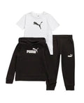 PUMA Logo Fleece Hoodie, Jersey T-Shirt & Joggers Set
