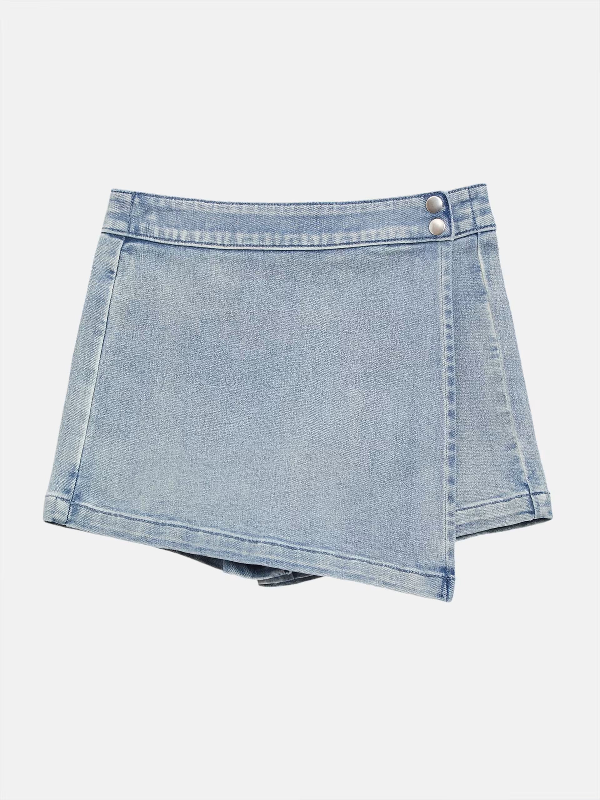 Guess Pink Triangle Denim Skort  Set
