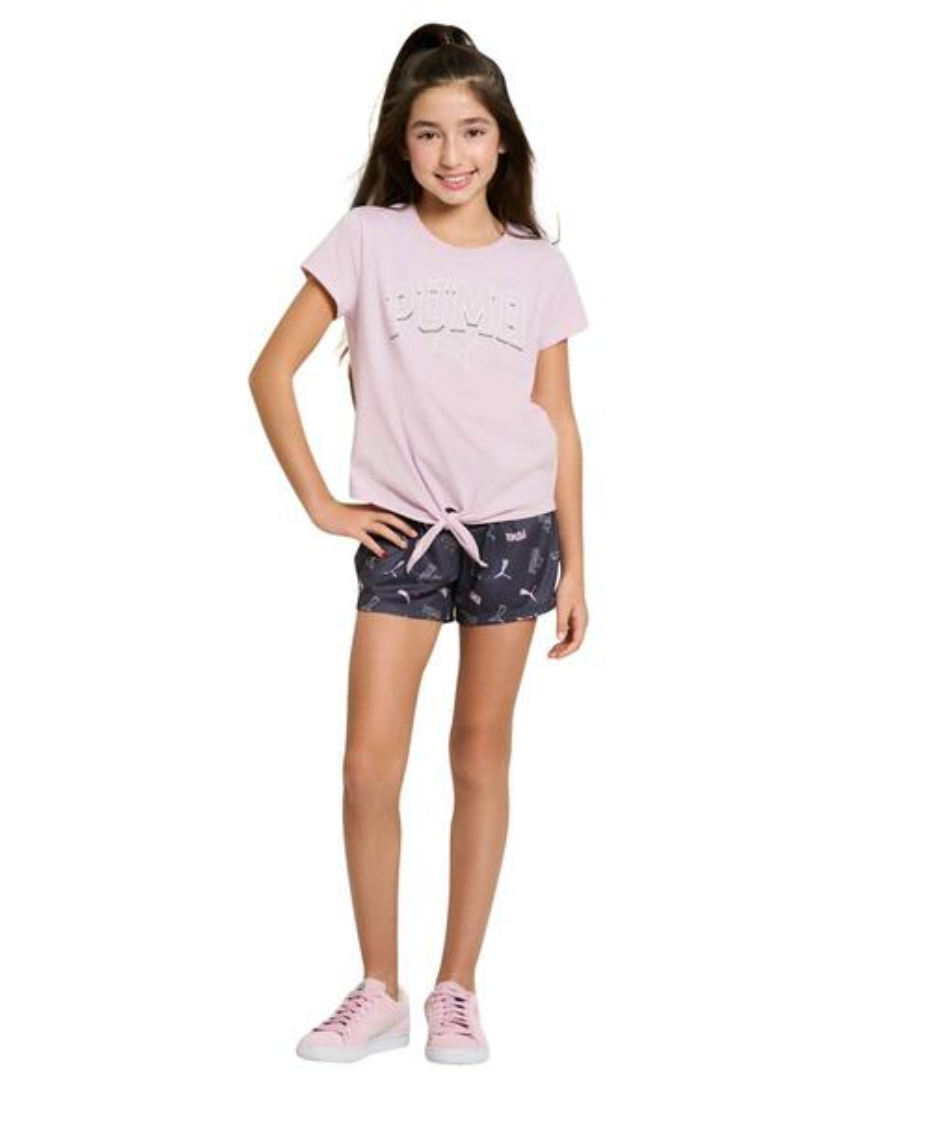 Puma Short Sleeve Tee & Shorts Set
