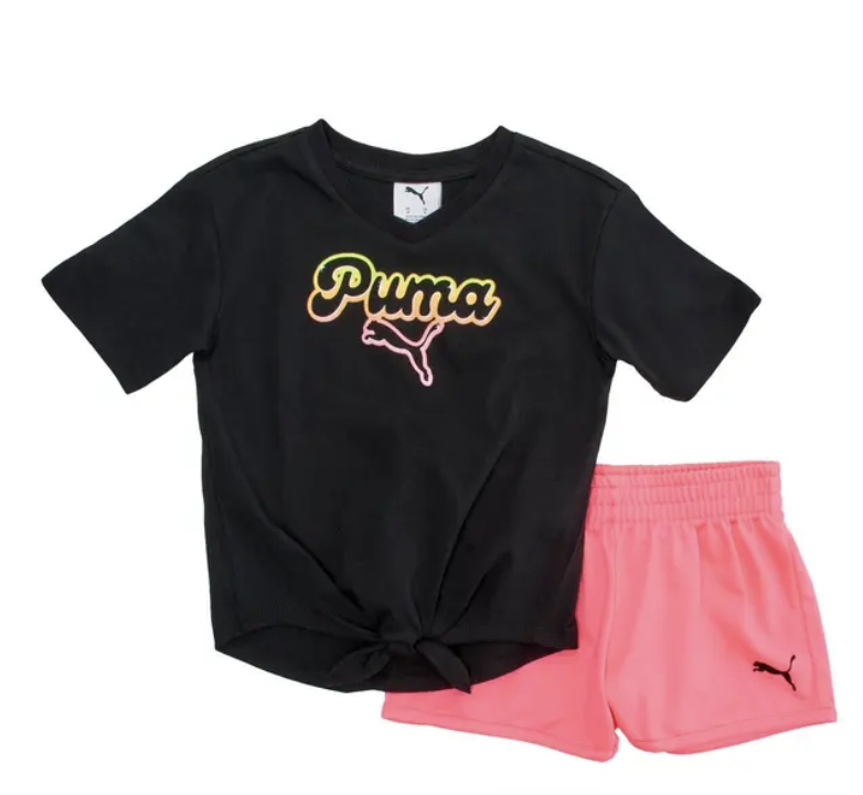 Puma Cotton T-shirt & Short Set