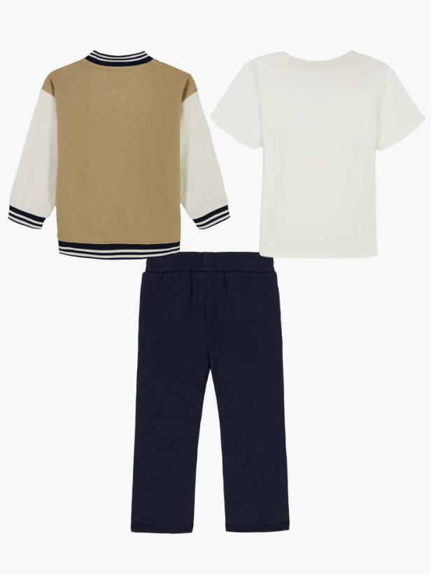 Tommy Hilfiger Varsity Jacket, Logo T-Shirt & Pants Set