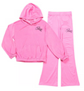 Puma Velour Hooded Top with Flare Leggings