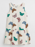 H&M Girls Butterfly Print Dress