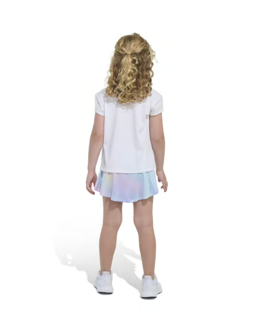 Adidas Rainbow Tee & Ombre Skort Set