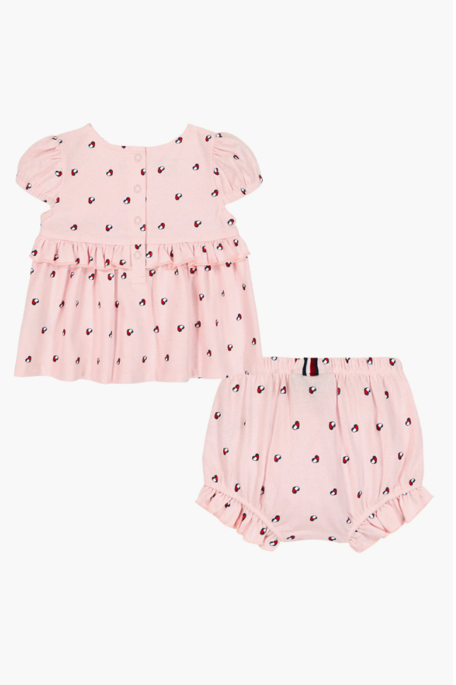 Tommy Hilfiger Heart Logo Dress & Bloomers