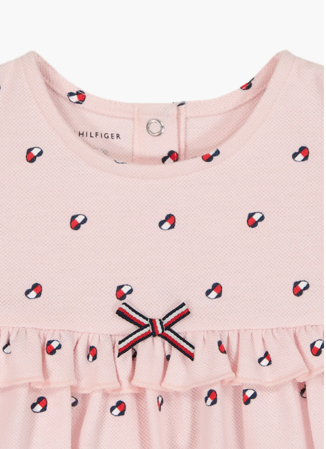 Tommy Hilfiger Heart Logo Dress & Bloomers