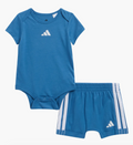 Adidas Cotton Bodysuit & Shorts Two-Piece Set
