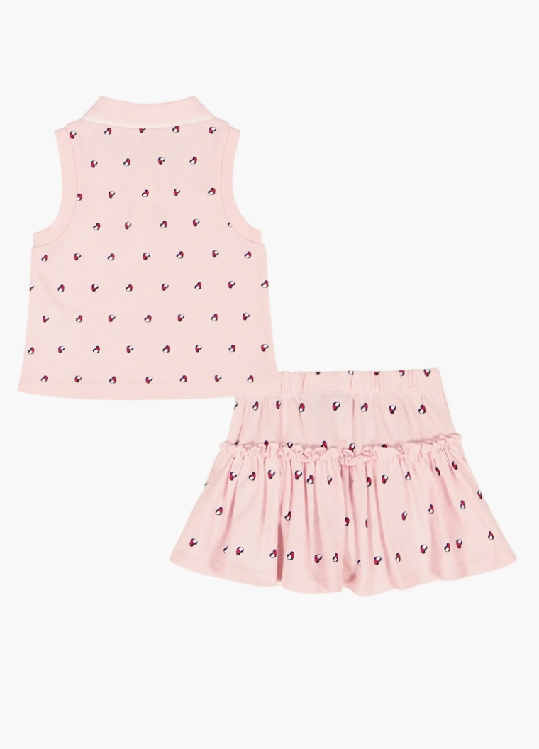 Tommy Hilfiger Girls 2-Piece Sleeveless Top and Skort Set