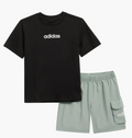 Adidas Logo Graphic T-Shirt & Cargo Shorts Set