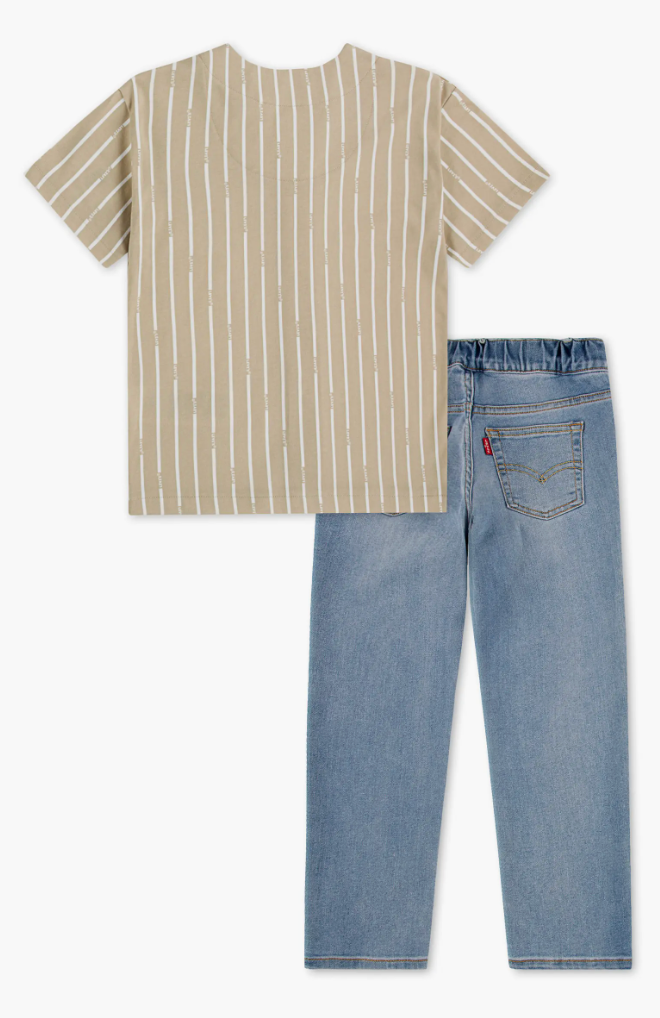 Levi's Baseball Jersey & Jeans Set