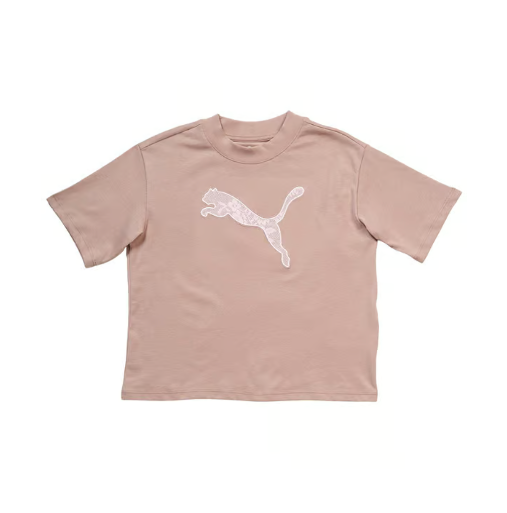 Puma Oversized Lace Logo Tee & Charmed Bubble Skort