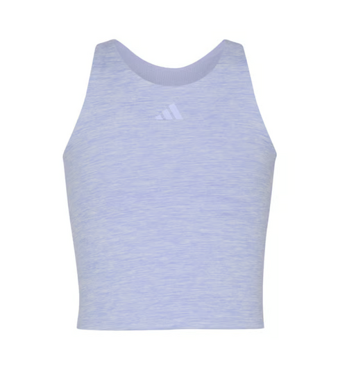 Adidas Mélange Racerback Training Tank Top & Ombre 3-Stripe Flounce Skort Set