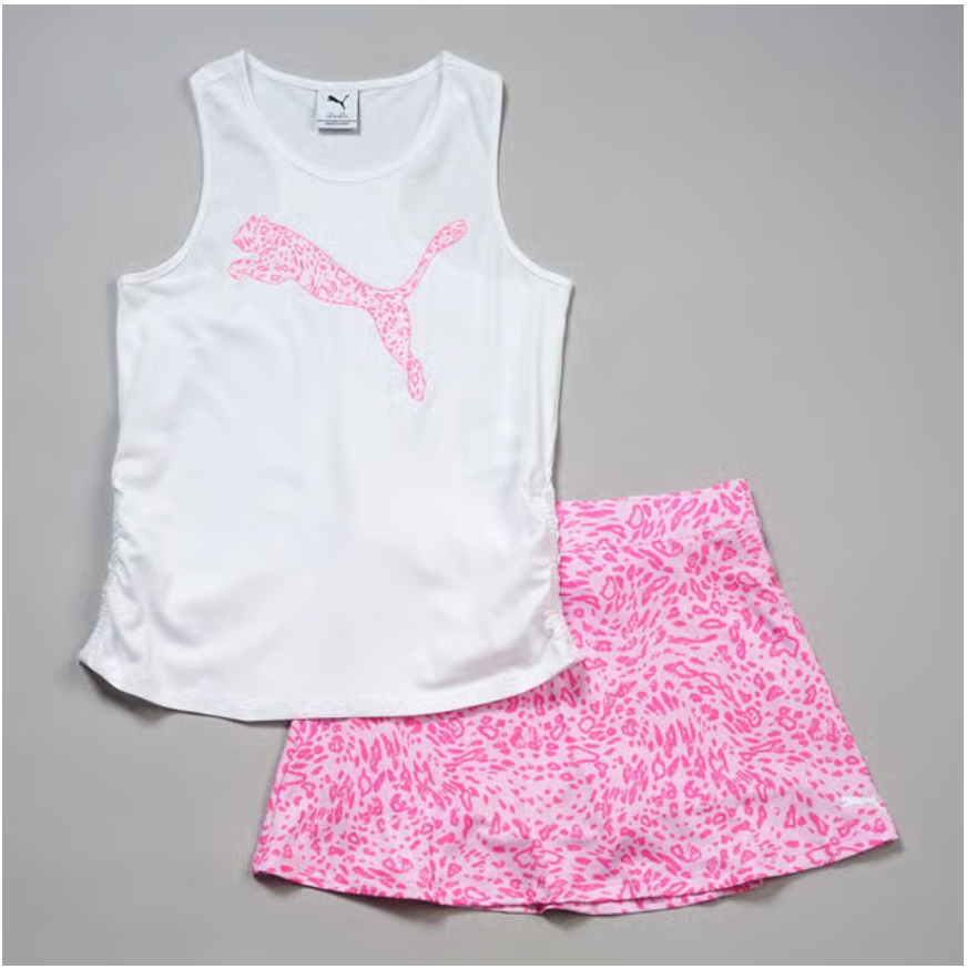Puma Leopard Logo Tank & Skort Set