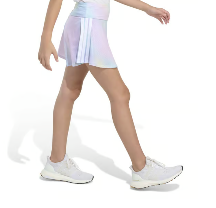 Adidas Mélange Racerback Training Tank Top & Ombre 3-Stripe Flounce Skort Set