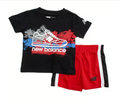 New Balance Sneaker Tee & Mesh Shorts Set