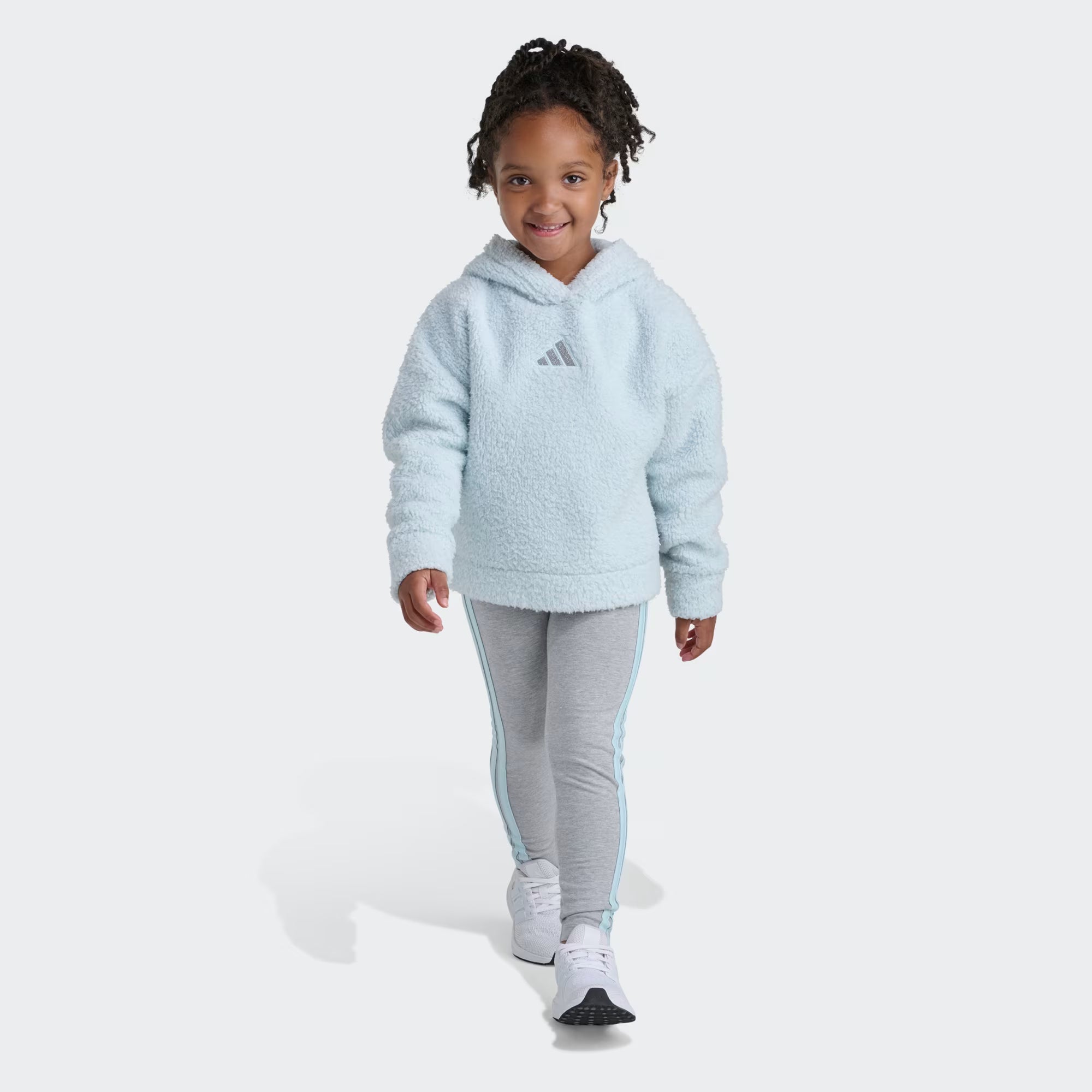 Adidas Sherpa Hoodie & Leggings Set Kids