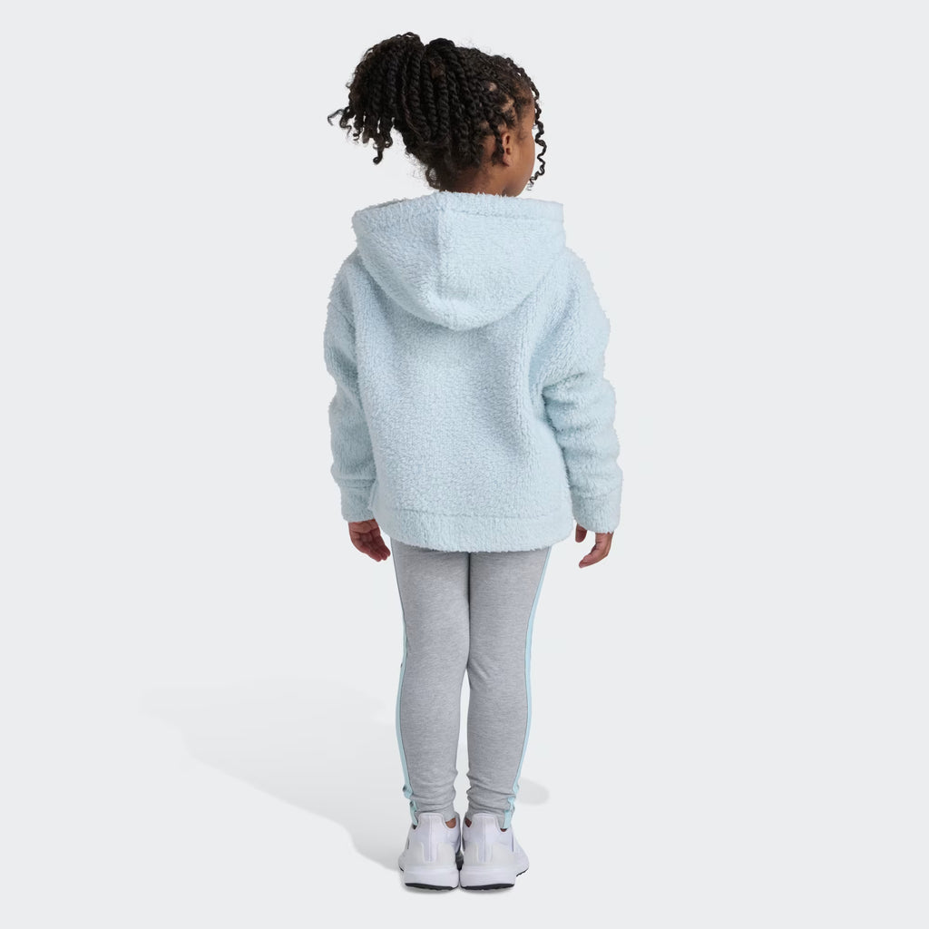 Adidas Sherpa Hoodie & Leggings Set Kids