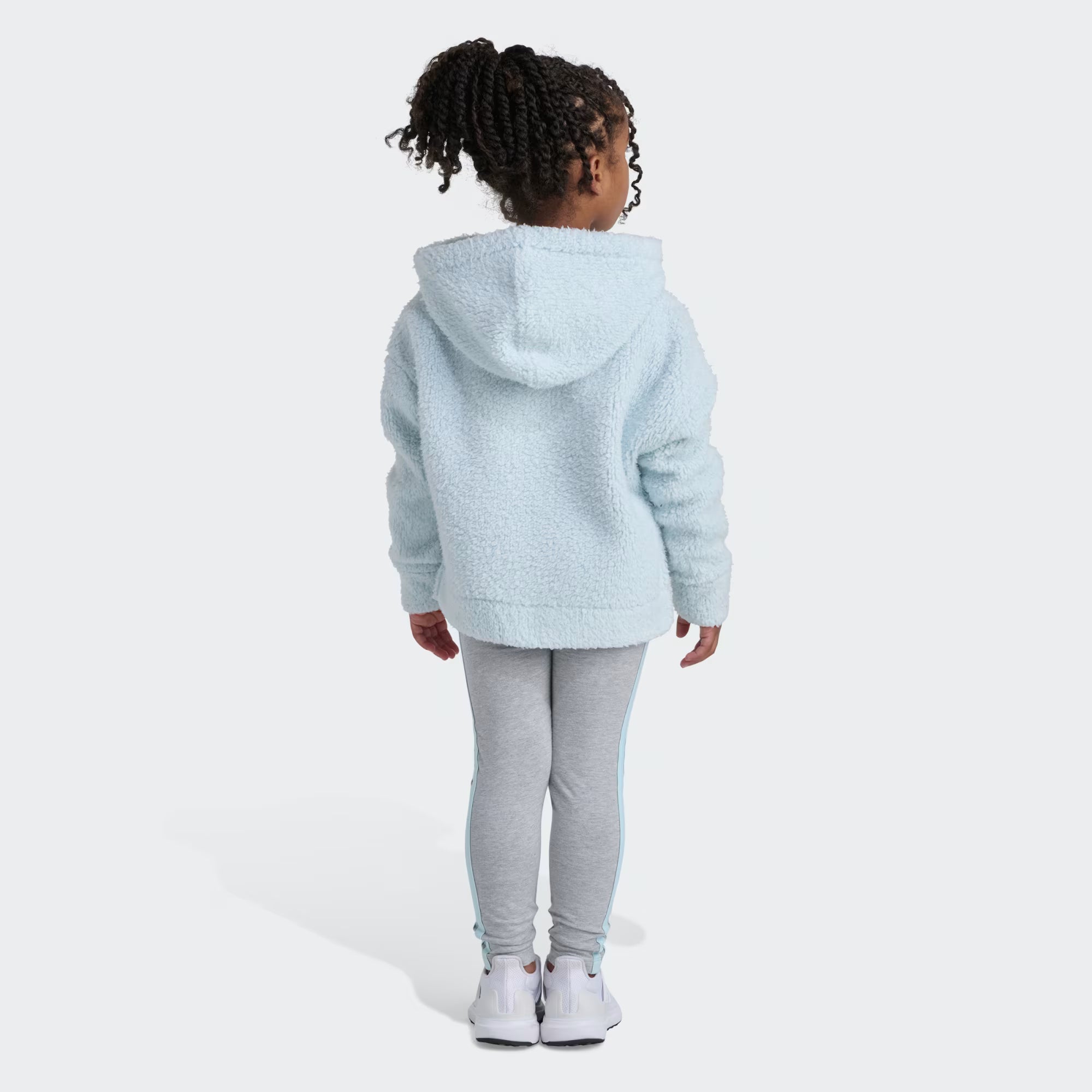 Adidas Sherpa Hoodie & Leggings Set Kids