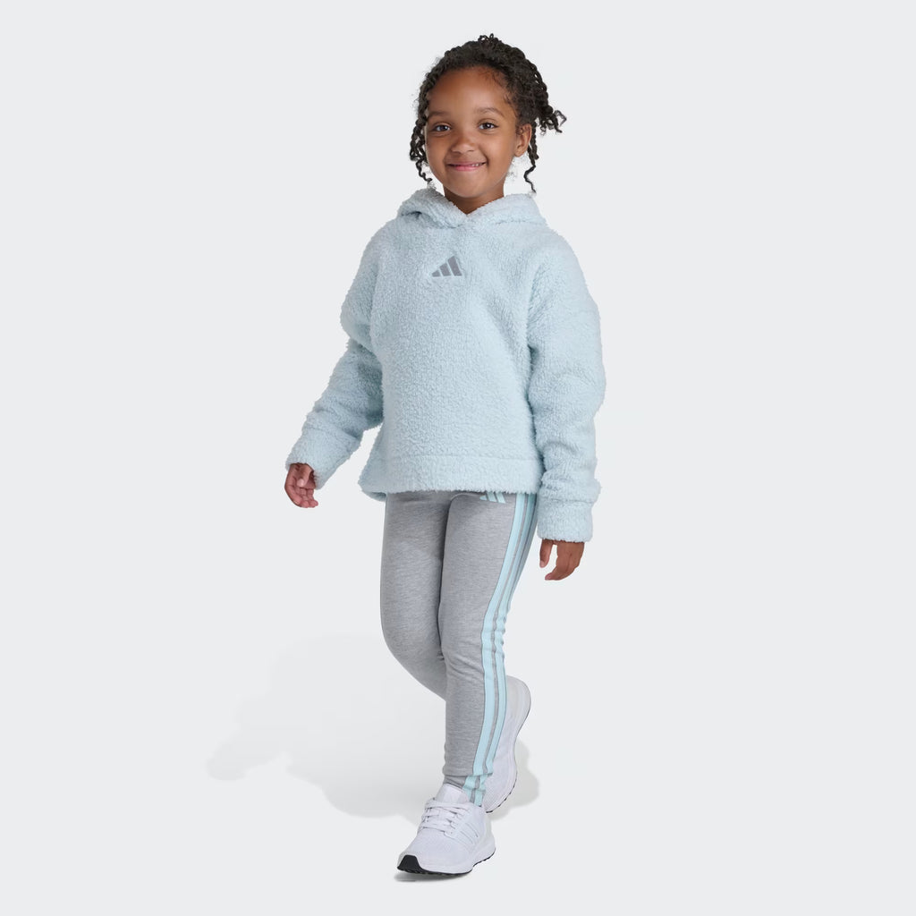 Adidas Sherpa Hoodie & Leggings Set Kids