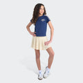 Adidas Short Sleeve Sport 3-stripe Tee & Mesh Skort Set