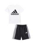 Adidas Cotton T-shirt& Fleeced Shorts Set