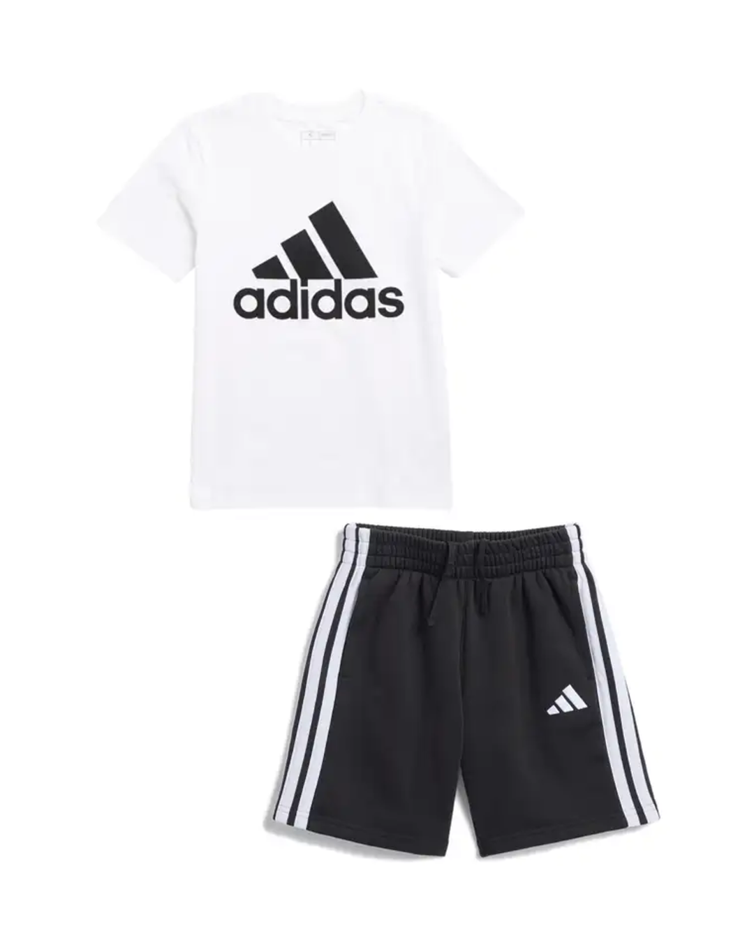 Adidas Cotton T-shirt& Fleeced Shorts Set