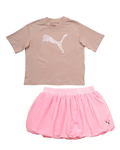 Puma Oversized Lace Logo Tee & Charmed Bubble Skort