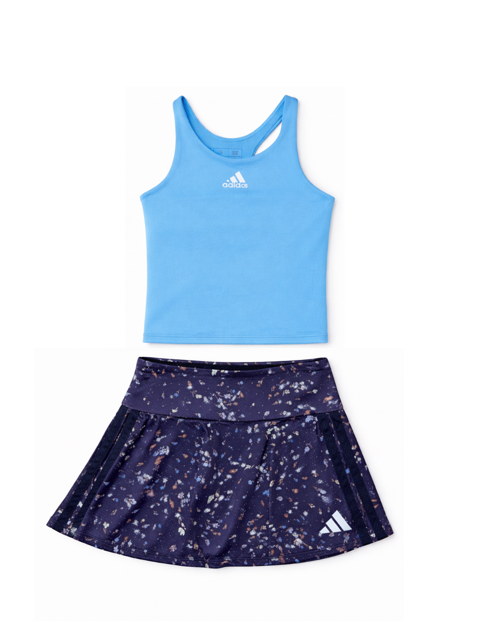 Adidas Training Tank Top & 3-Stripe Flounce Skort Set
