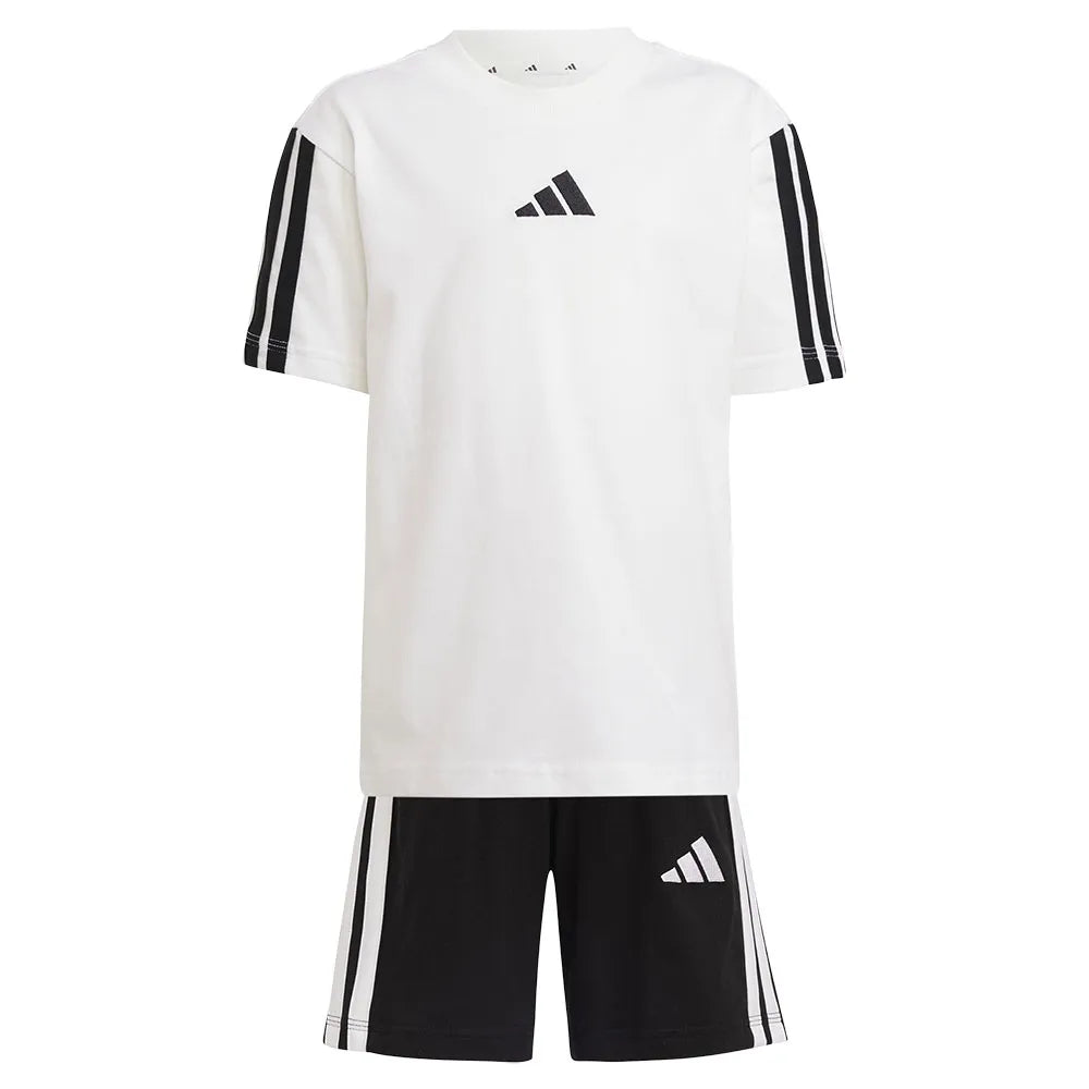Adidas 3-Stripes T-Shirt & Shorts Set