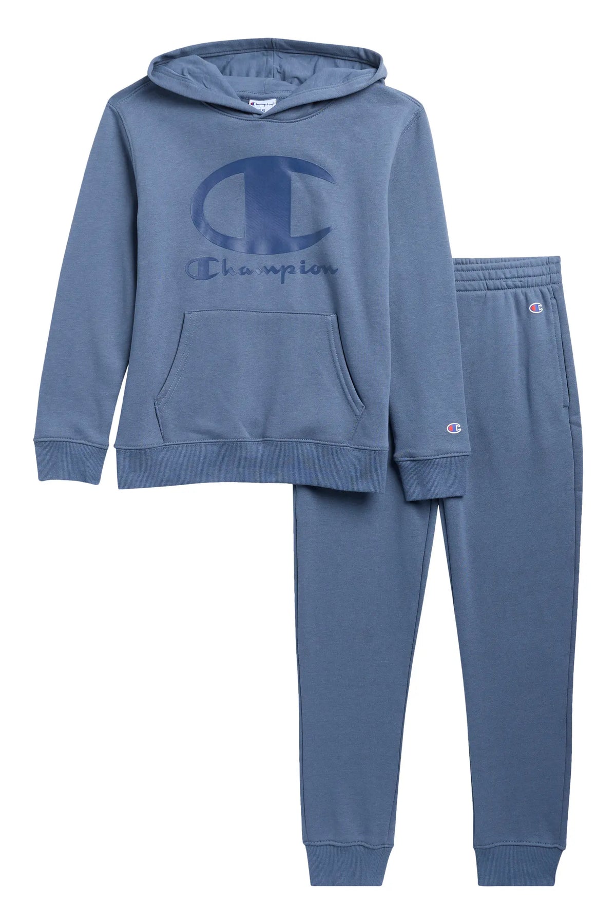 Champion Fleeced Logo Hoodie & Joggers Set