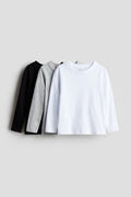 H&M 3-pack Long-sleeved T-shirts