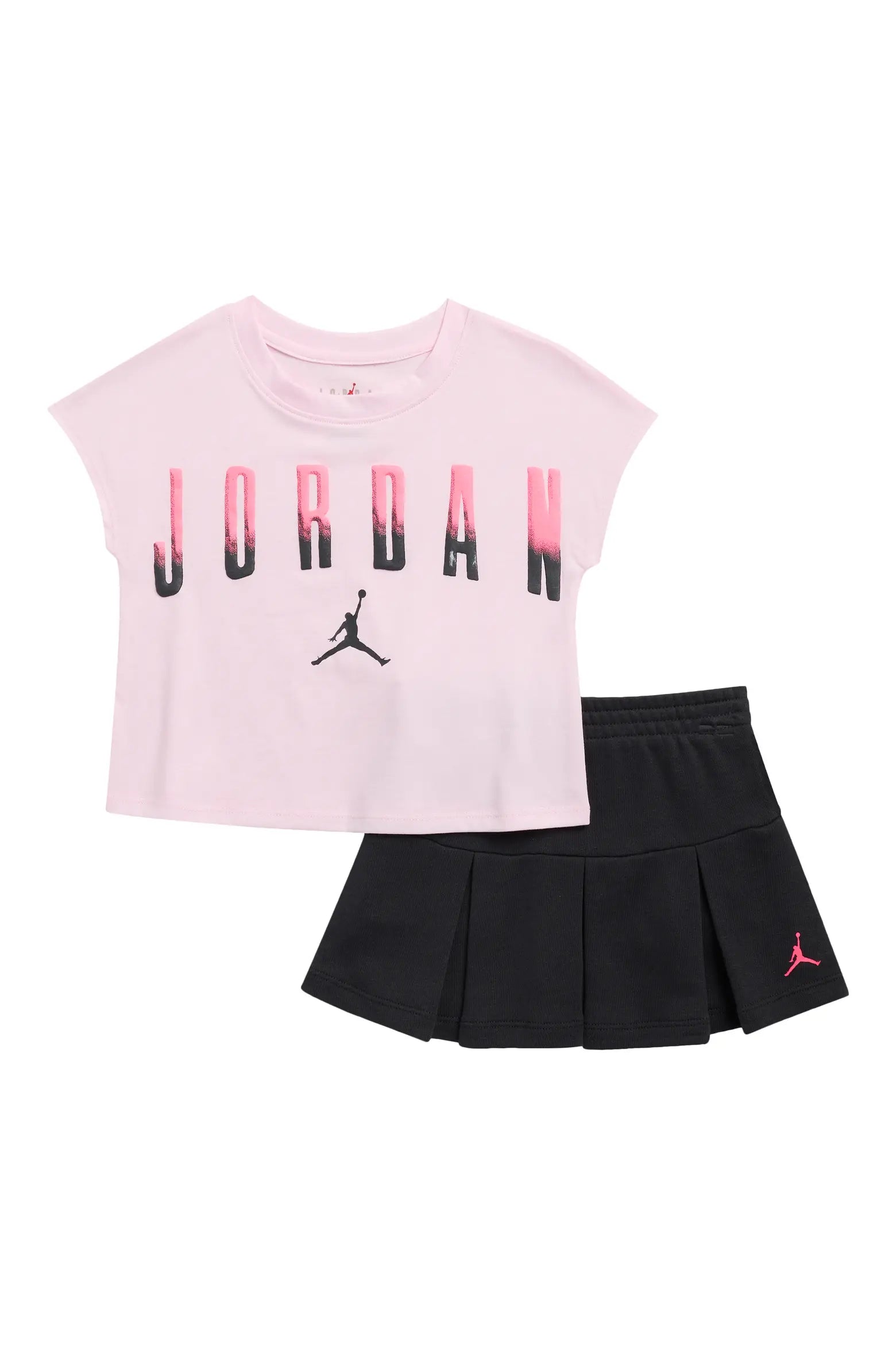 Jordan Crewneck Tee & Pleated Skort Set