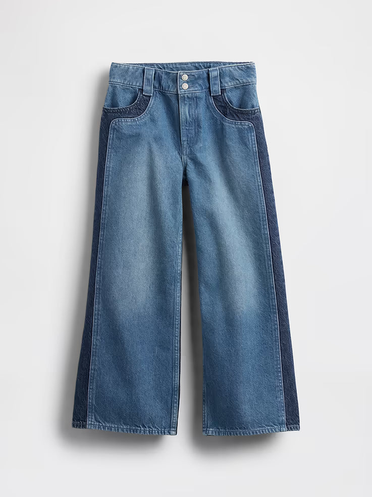 GAP High Rise Stride Wide-Leg Ankle Jeans