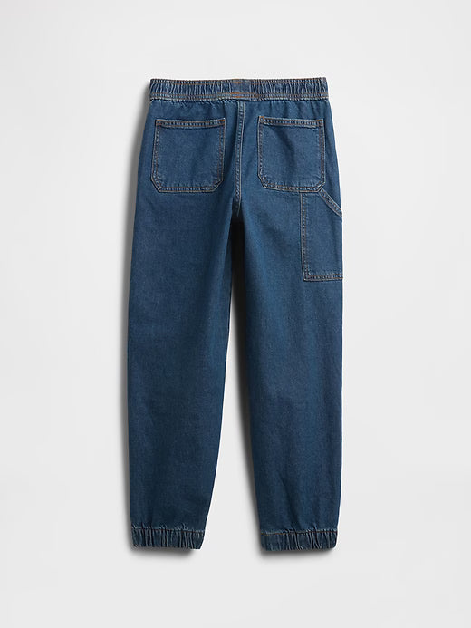 Gap Boys Full Zip Jacket, Logo T-shirt, Relaxed Pull-On Utility Joggers Set