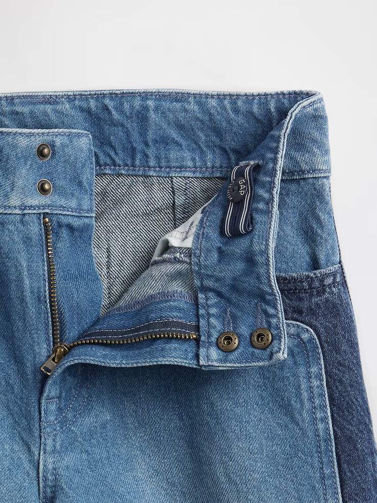 GAP High Rise Stride Wide-Leg Ankle Jeans
