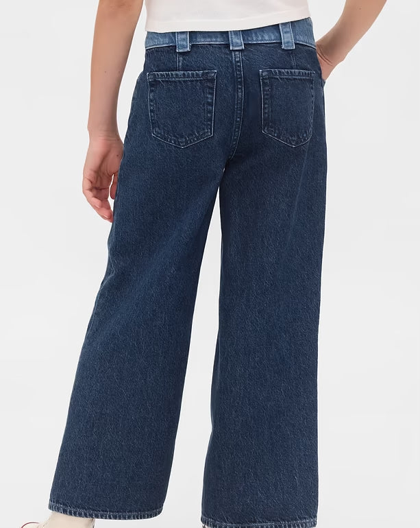 GAP High Rise Stride Wide-Leg Ankle Jeans