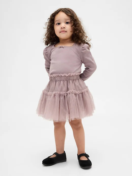 GAP Rib & Tulle Skort Set