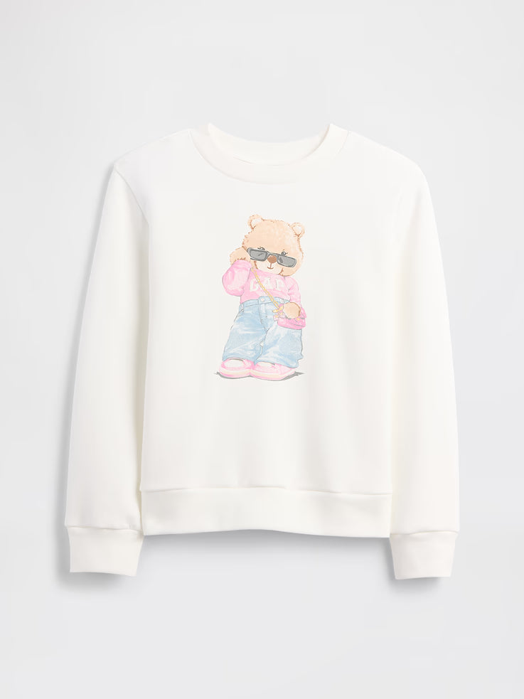 GAP Graphic Sweatshirt & Wicked Tinsel Eyelash Sweater Skirt