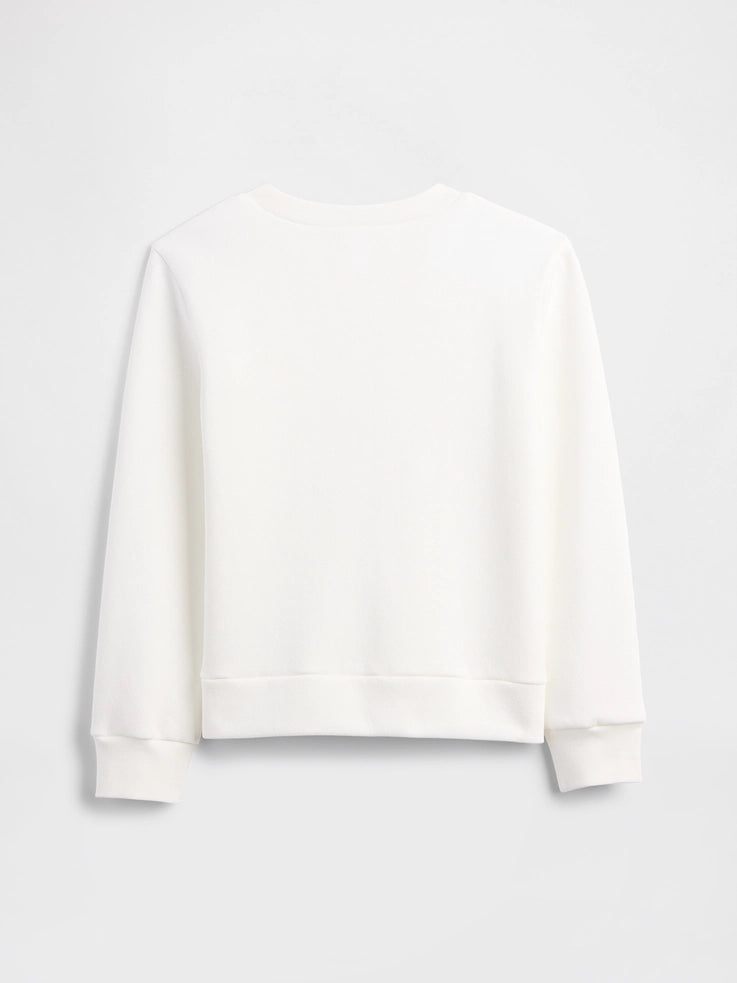 GAP Graphic Sweatshirt & Wicked Tinsel Eyelash Sweater Skirt