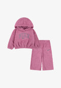 Nike Girls Fuzzy Hoodie & Matching Jogger Pant Set