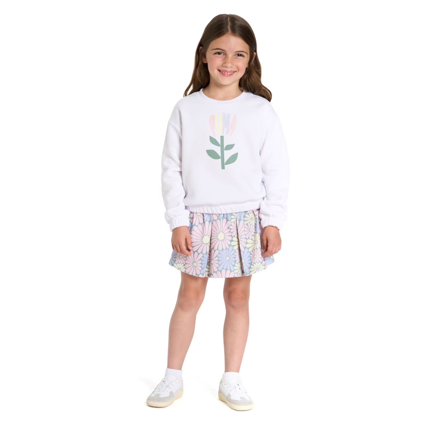 Puma Fleeced Hoodie and Skort Set
