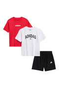 Adidas 3-Piece T-Shirt & Mesh Shorts Set