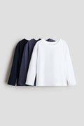 H&M 3-pack Long-sleeved T-shirts