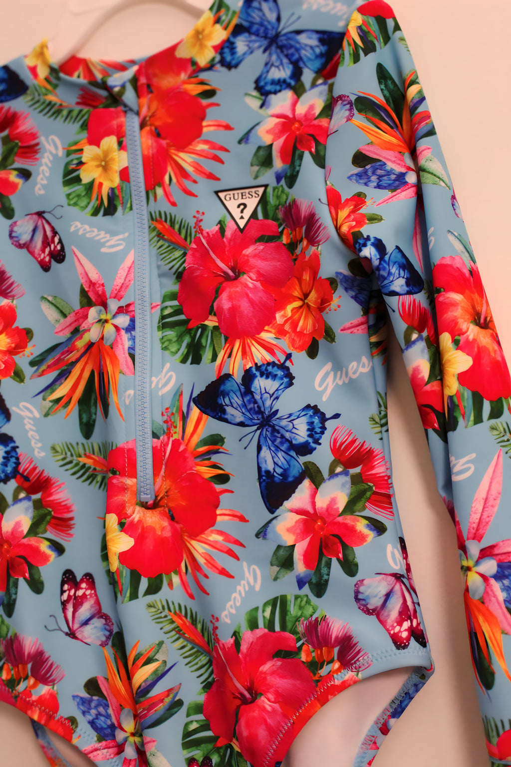 Guess Island Vibes Long Sleeve Swimsuit