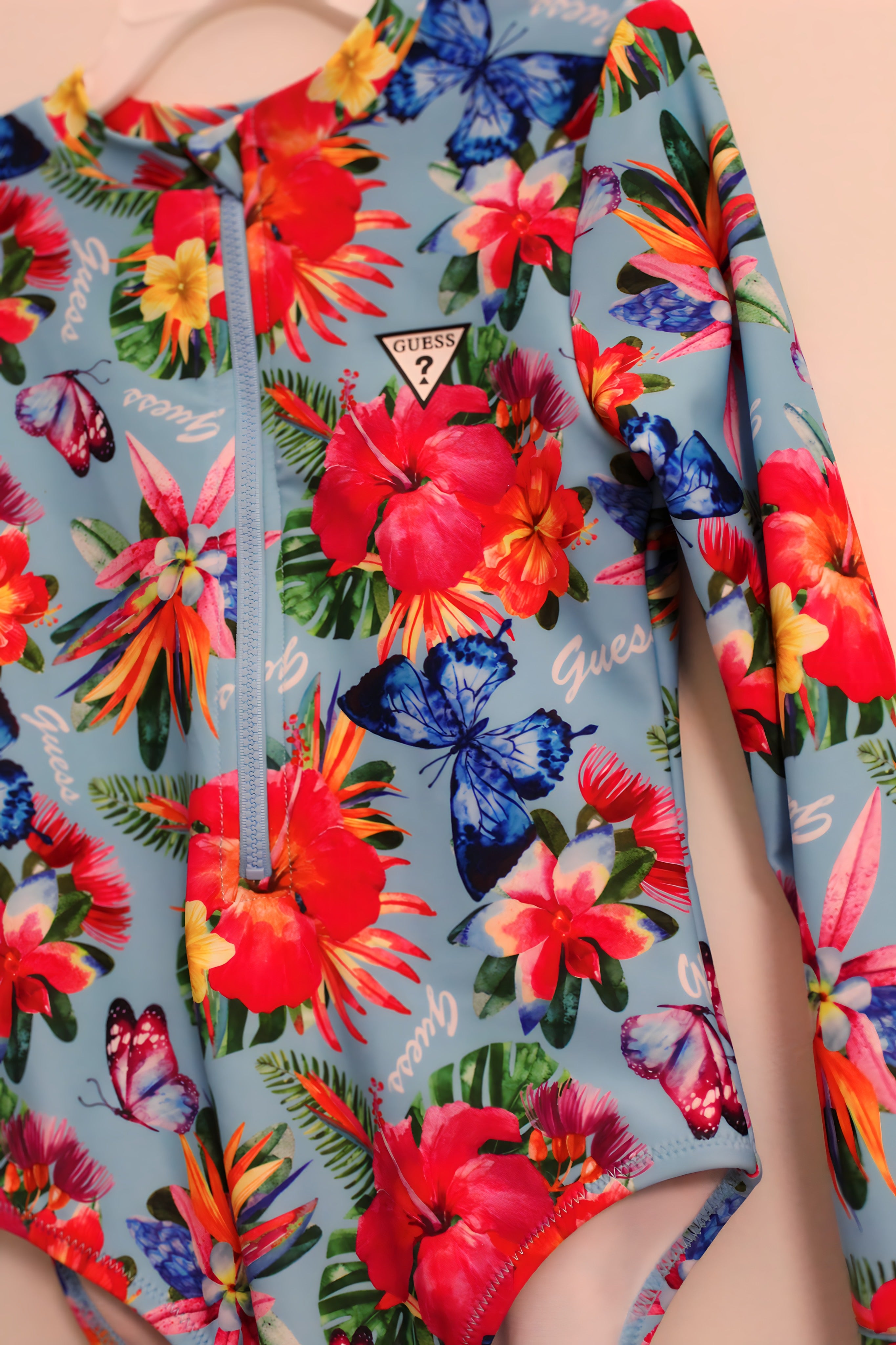 Guess Island Vibes Long Sleeve Swimsuit