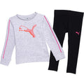 Puma Fleece Crew Neck Sweatshirt and Leggings Set