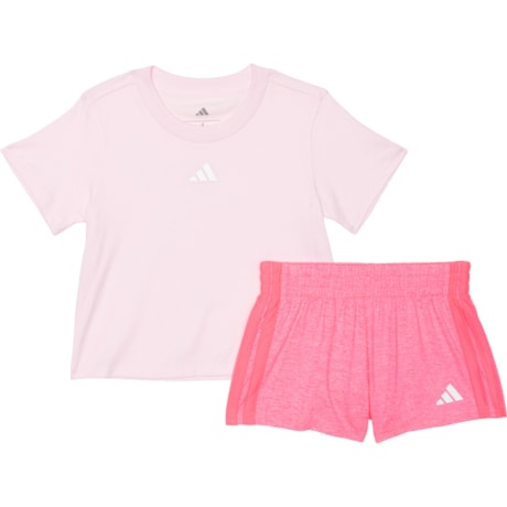 Adidas Logo T-Shirt and Shorts Set