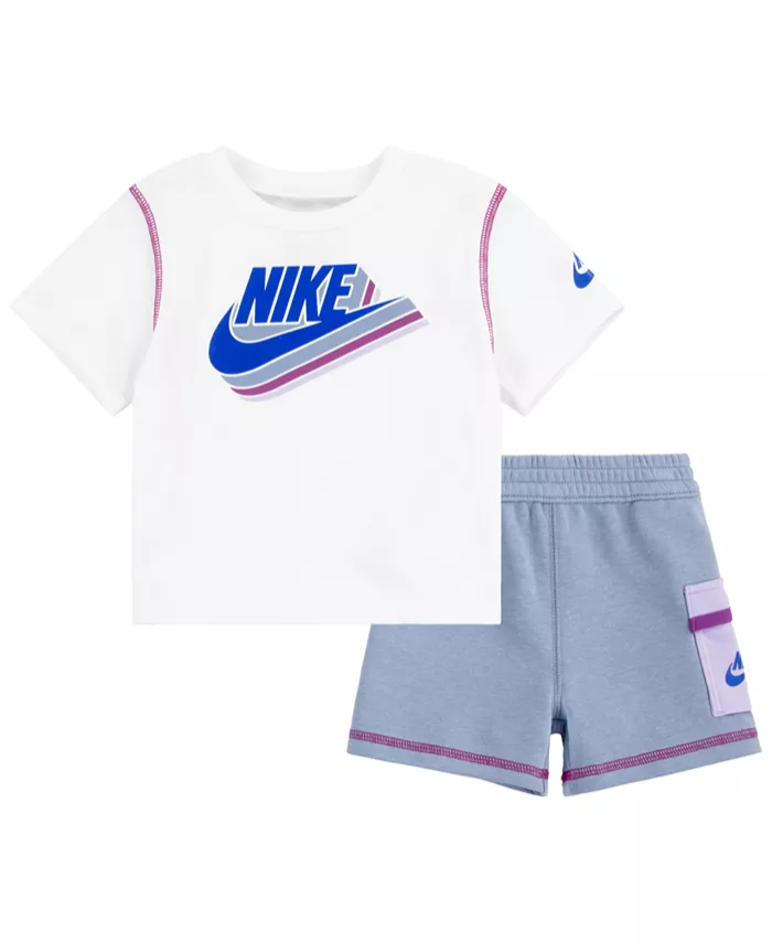 Nike Logo Graphic T-Shirt & Shorts Set