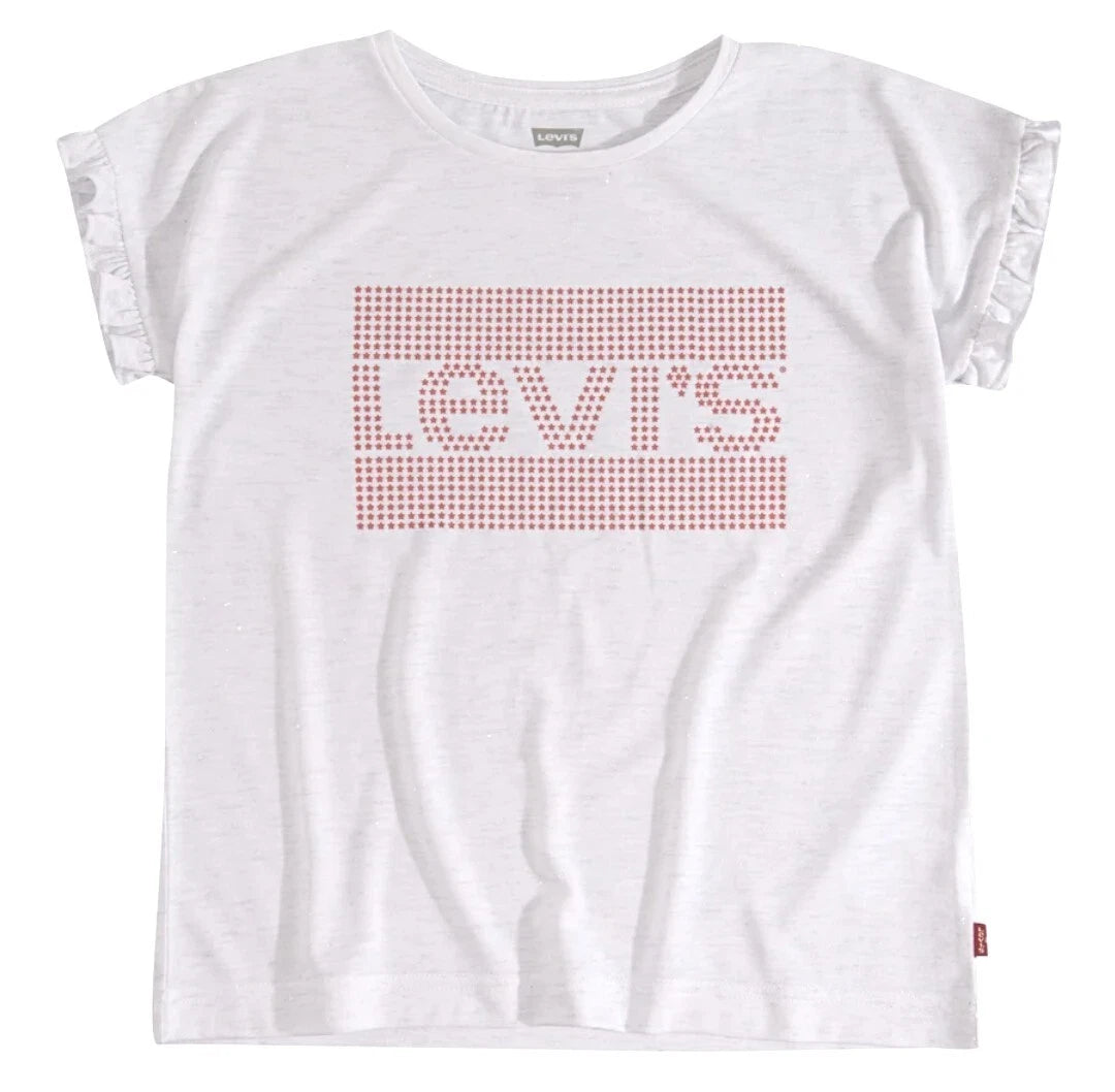 Levi's Ruffled Trim Sparkling Jersey Fabric Tee